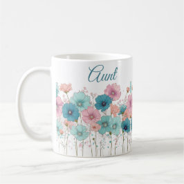 Caneca De Café Flores Primaveris Vintage para Tia
