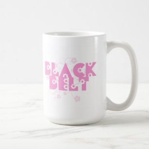 Caneca De Café Flores Rosa Artes Marciais Cinturão Preto
