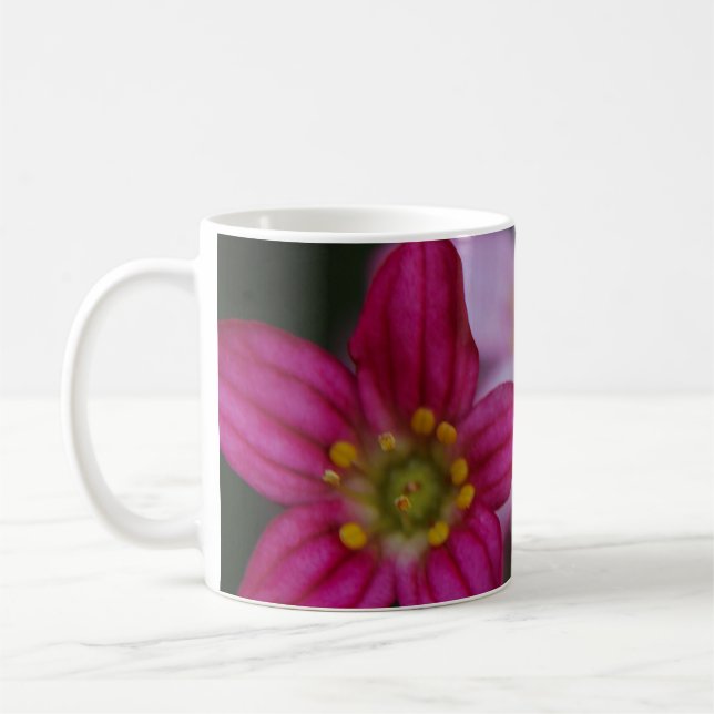 Caneca De Café Flores Rosa-precioso (Esquerda)