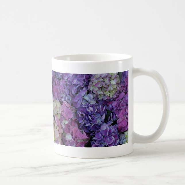 Caneca De Café Flores Roxas (Direita)