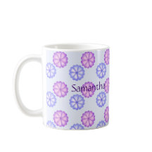 Flores Roxas E Azuis