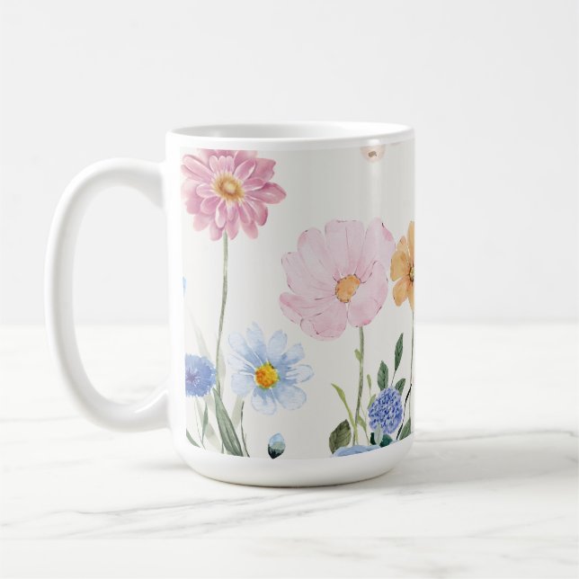 Caneca De Café Flores Sanguíneas (Esquerda)