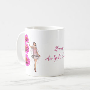 Caneca De Café Flores são os sorrisos de Deus inspiradores