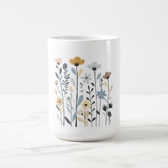 Caneca De Café Flores selvagens (Centro)