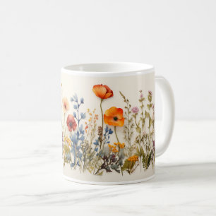 Caneca De Café Flores selvagens