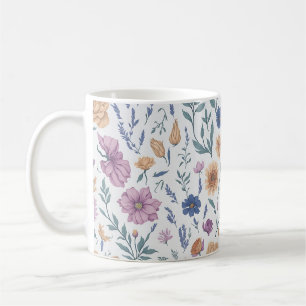 Caneca De Café Flores selvagens - Charme russo