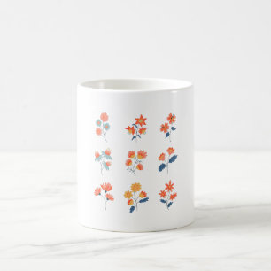 Caneca De Café Flores Selvagens Flores Botânicas