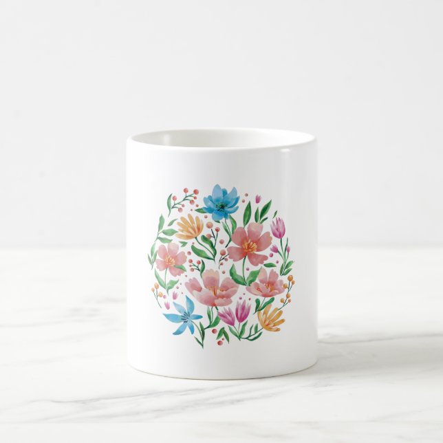 Caneca De Café Flores Silvestres (Centro)
