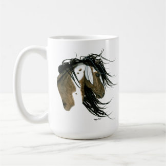 Caneca De Café Flores Silvestres & Cavalos Arte de Captura de Son