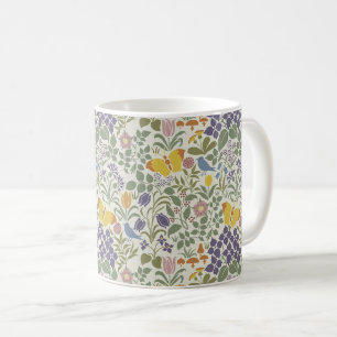 Caneca de Café Flores Silvestres de Voysey