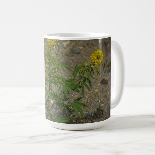 Caneca De Café Flores Silvestres do Deserto (Frente Esquerda)