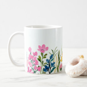 Caneca De Café Flores Silvestres Floral, Jardim Botânico, Gif Col