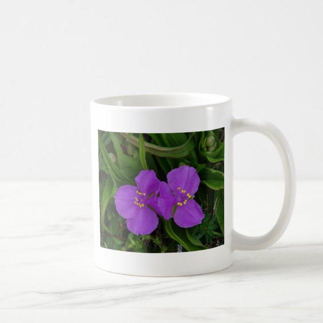 Caneca De Café Flores Silvestres Fuchsia Spiderwort Presentes de  (Direita)