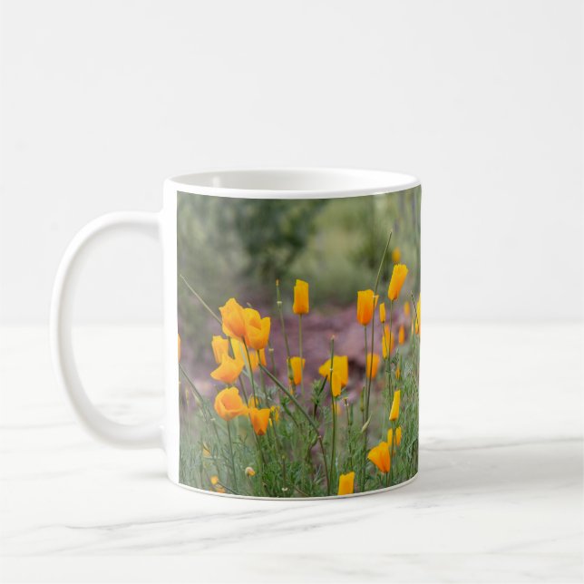 Caneca De Café flores silvestres lindas e perfumadas que crescem  (Esquerda)