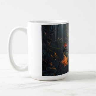 Caneca De Café Flores Tropicais Brilhantes Fantasia