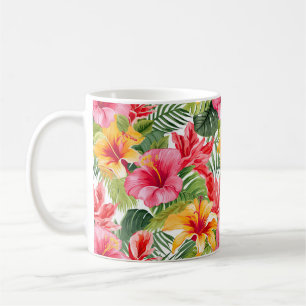 Caneca De Café Flores Tropicais Coffee Mug