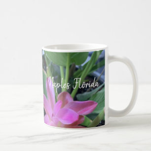 Caneca De Café Flores Tropicais de Nápoles na Flórida