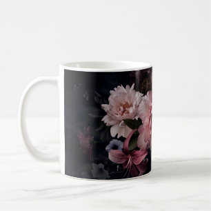Caneca De Café Flores venenosas. Peônias, tulipas, lírio, hidrang