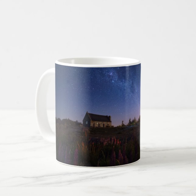 Caneca De Café Flores | Via Látea Nova Zelândia (Frente Esquerda)