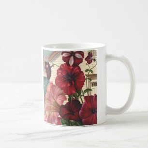 Caneca De Café Flores Vintage Morning Glory no Jardim