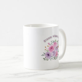 Caneca De Café Floresça Onde Você Está Plantado Motivação Floral