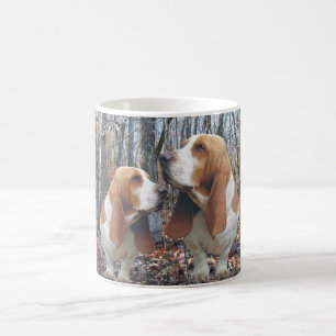 Caneca De Café Floresta Basset Hound
