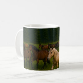Caneca De Café Floresta de Cavalos Selvagens