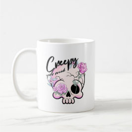 Caneca De Café Floresta de Crânio Arredondada de Ano Cérebro, Pas