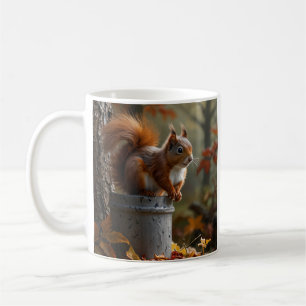 Caneca De Café Floresta de Esquilo Pousado