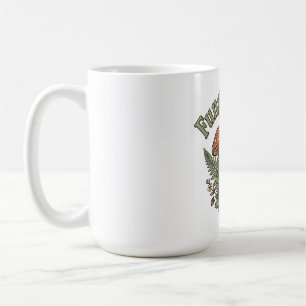 Caneca De Café Floresta de Fungos Cottagecore
