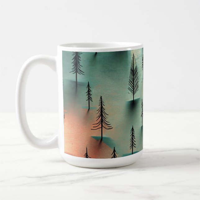 Caneca De Café Floresta de inverno (Esquerda)