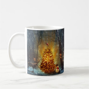 Caneca De Café Floresta de Natal.