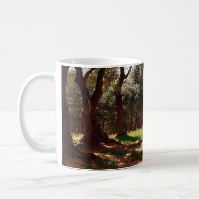 Caneca De Café Floresta de oliveiras em Cap Saint Martin (Esquerda)