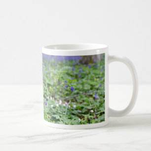 Caneca De Café floresta de sino azul