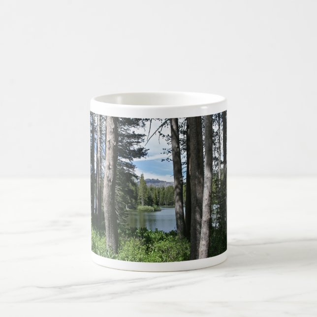 Caneca De Café Floresta do Lago Montanha, Hammock, Dock, Mug (Centro)