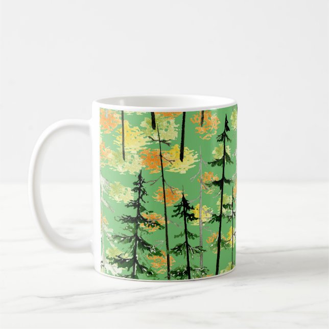 Caneca De Café Floresta do outono: Beleza Natural Sem Perfeição (Esquerda)