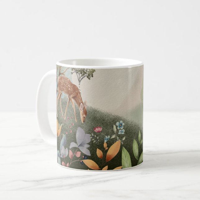 Caneca De Café Floresta Encantada (Frente Esquerda)