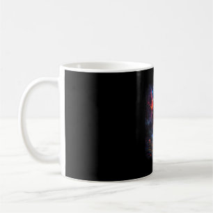 Caneca De Café Floresta retrô sasquatch pé-grande caminhada natur