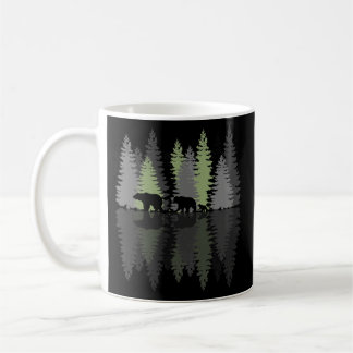 Caneca De Café Floresta Selvagem de Árvores Familiares de Ursos G