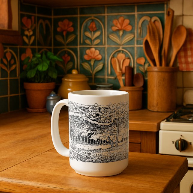 Caneca De Café Floresta Selvagem no estilo Artes e Artesanatos (Criador carregado)