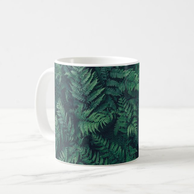 Caneca De Café Florestas | Ferns De Madeira (Frente Esquerda)