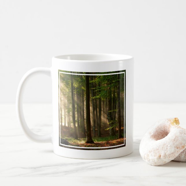 Caneca De Café Florestas | Florestas do outono (Com Donut)