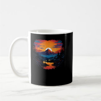 Caneca De Café Florestas Naturais Árvores Naturais Retro Fora de