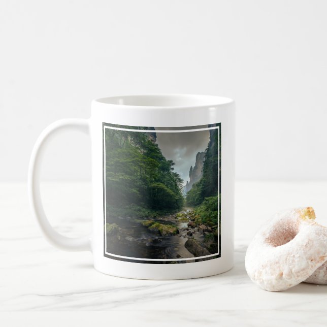 Caneca De Café Florestas | Parque Nacional Florestal Zhangjiajie (Com Donut)