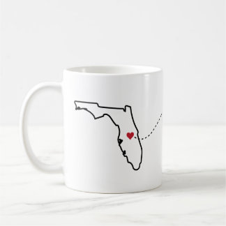 Caneca De Café Flórida a Wisconsin - Heart2Heart Coffee Mug