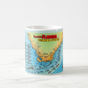 Caneca De Café Flórida Fisheries Map Mug