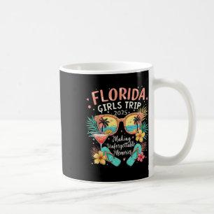 Caneca De Café Flórida Girls Trip 2025 Beach Vibes Férias