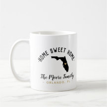 Flórida Home Sweet Família Monograma Mug