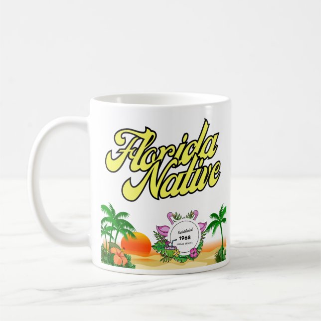 Caneca De Café FLORIDA NATIVE - Criada em 1968 (Esquerda)