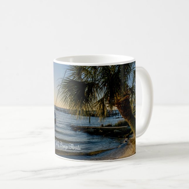 Caneca De Café Flórida Palm Tree Sunset Classic Mug (Frente Esquerda)